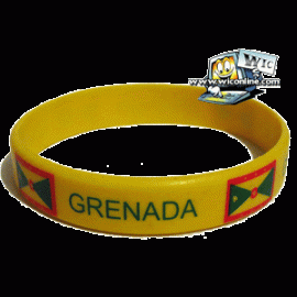 Grenada Rubber bracelet (Yellow)