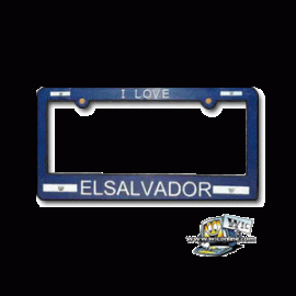 El Salvador Licence Plate Frame