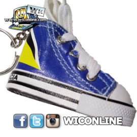 St. Lucia High Cut Shoe Keychain