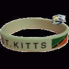 St. Kitts Rubber bracelet (white)