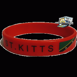 St. Kitts Rubber bracelet (red)