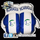 Nicaragua Mini Boxing Gloves