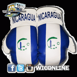 Nicaragua Mini Boxing Gloves