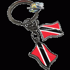 Trinidad 2 Flags Keychain