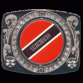 Trinidad and Tobago Flip Belt Buckle